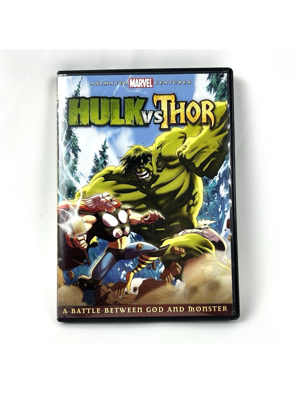 Marvel Hulk vs Thor DVD Tested & Working God And Monster Animated Marvel Movie